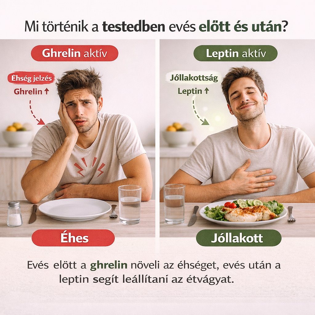 gherin és leptin hormonok